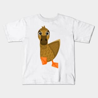 Female Mallard Duck Kids T-Shirt